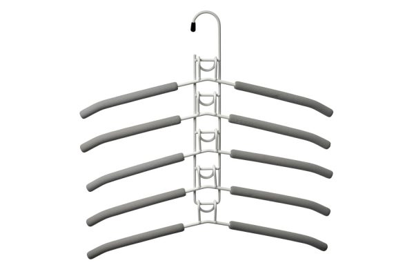 Вешалка-трансформер для одежды Гинго 5 в 1 серая