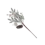 Ветка декоративная Белые ягоды и яблоко