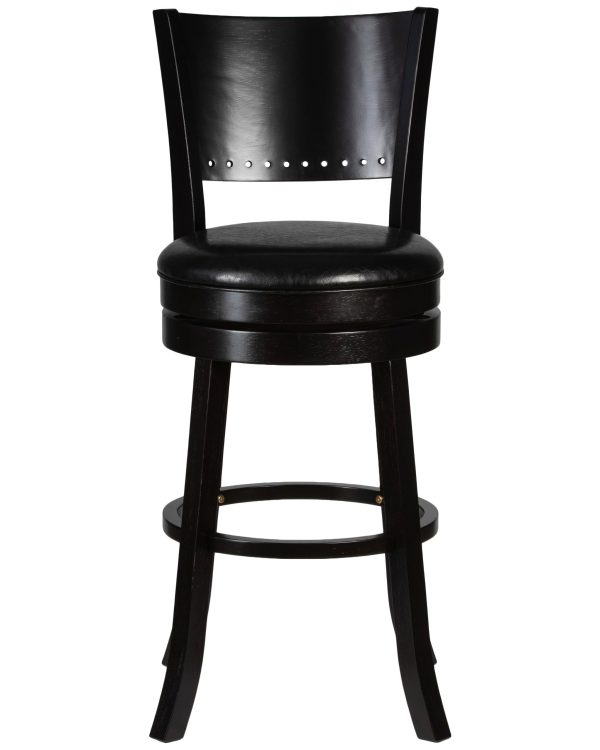 Вращающийся полубарный стул DOBRIN TONY COUNTER, капучино, черный — изображение 5
