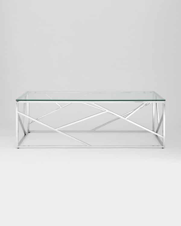 Журнальный стол 120*60 АРТ ДЕКО серебро — изображение 3