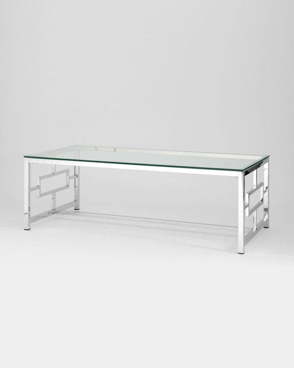 Журнальный стол 120*60 БРУКЛИН серебро — изображение 2