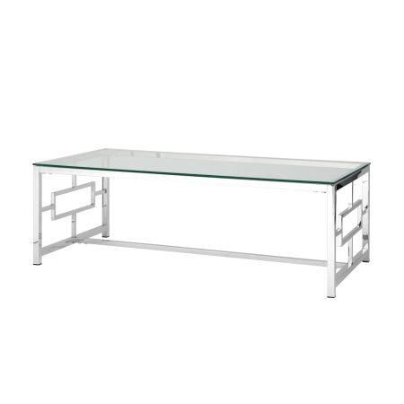 Журнальный стол 120*60 БРУКЛИН серебро
