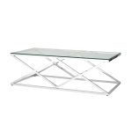 Журнальный стол 120*60 ИНСИГНИЯ серебро