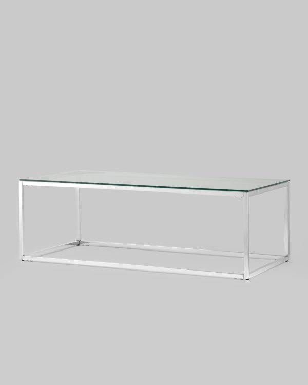 Журнальный стол 120*60 ТАУН серебро — изображение 2