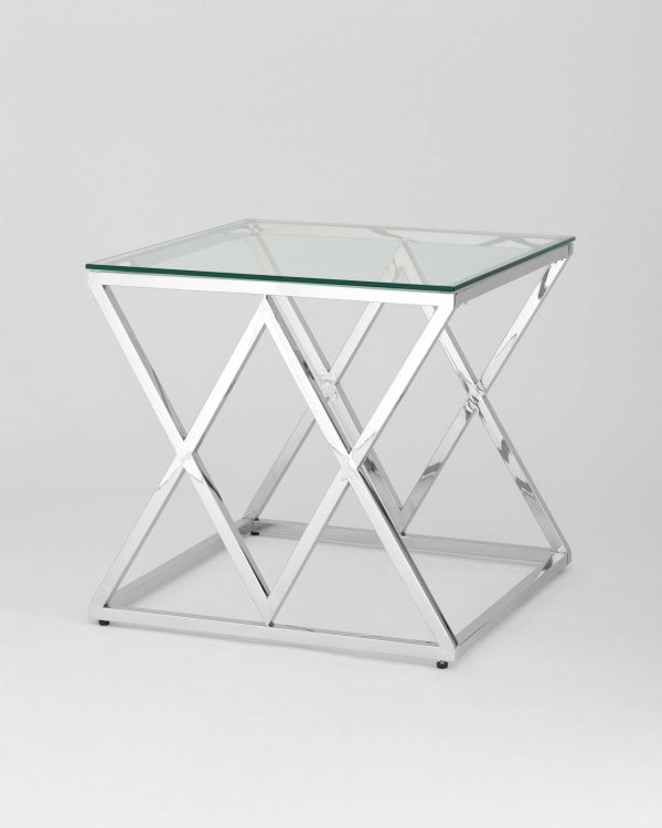 Журнальный стол 55*55 ИНСИГНИЯ серебро — изображение 2