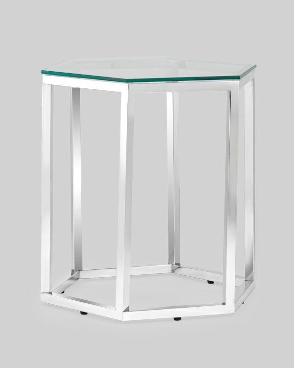 Журнальный стол ГЕКС серебро — изображение 2