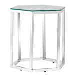 Журнальный стол ГЕКС серебро