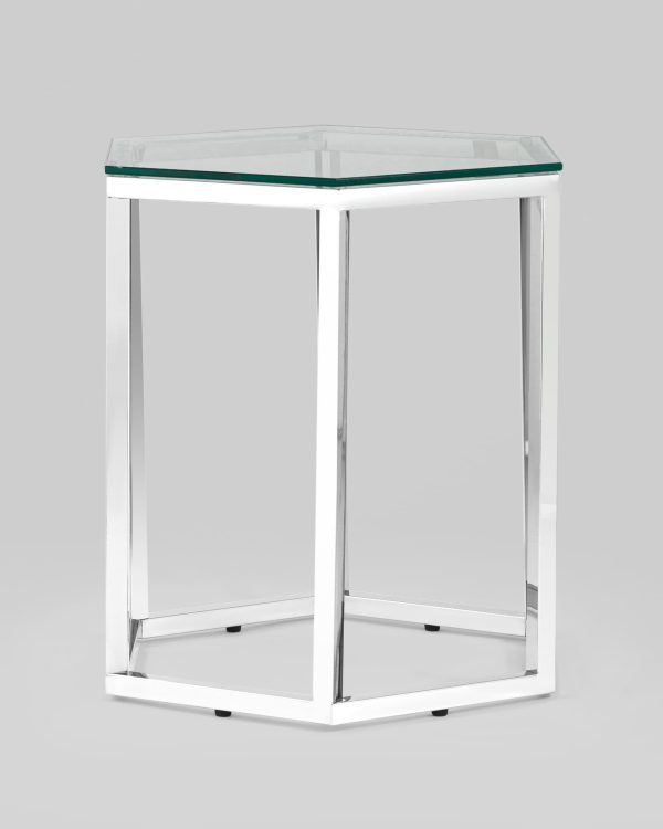 Журнальный стол ГЕКС серебро — изображение 3