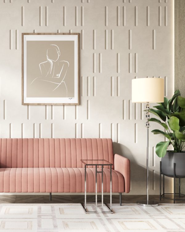 Журнальный столик 50*32 БОСТОН прозрачное стекло сталь серебро — изображение 3