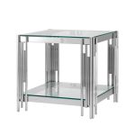 Журнальный столик 55*55 ГЭТСБИ серебро