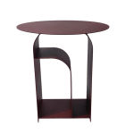 Журнальный столик Arwel металл бордовый