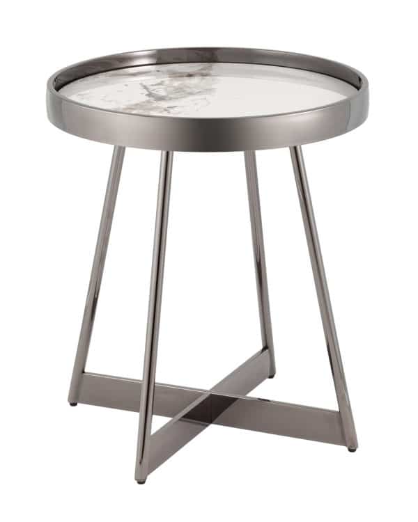 Журнальный столик Гера 50*50 см белая керамика