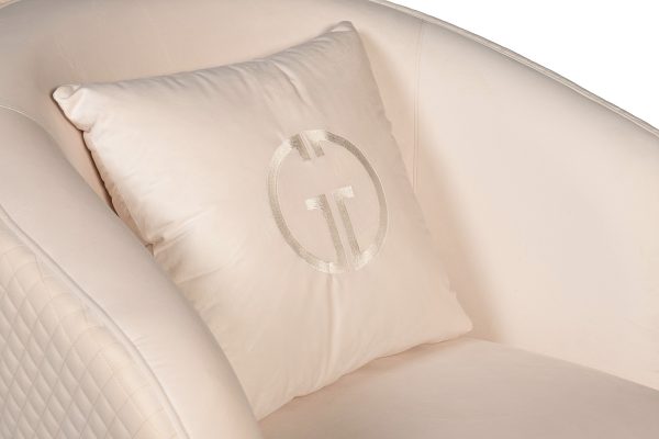 102AN-84110 Кресло Olten, велюр кремовый 86*86*90см (без канта) — изображение 3