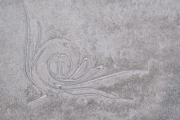 145ERT-00402 Полотенце Лирика модал серое 30*50 — изображение 3