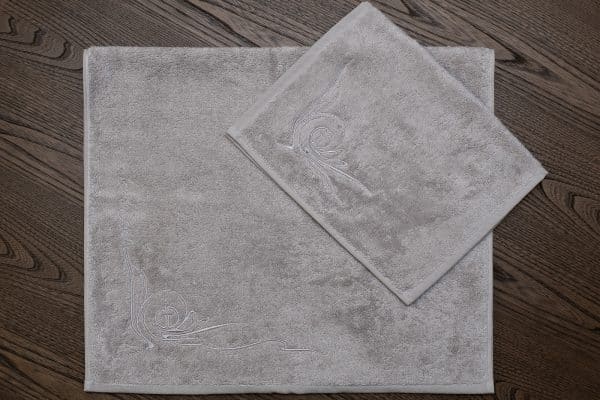 145ERT-00402 Полотенце Лирика модал серое 30*50 — изображение 5