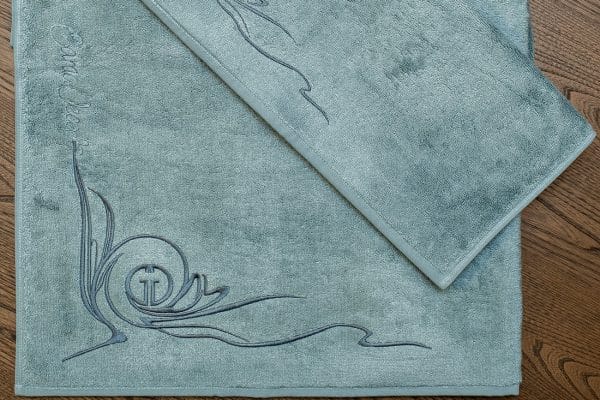 145ERT-00604 Полотенце Лирика модал голубое 50*90 — изображение 5