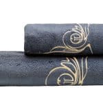 145ERT-00605 Полотенце Лирика модал графит 50*90