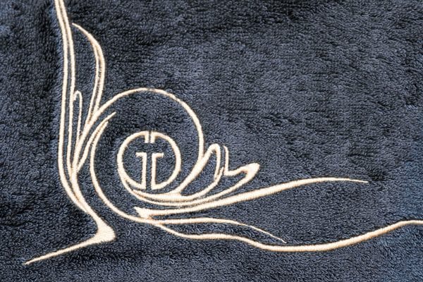 145ERT-00605 Полотенце Лирика модал графит 50*90 — изображение 3