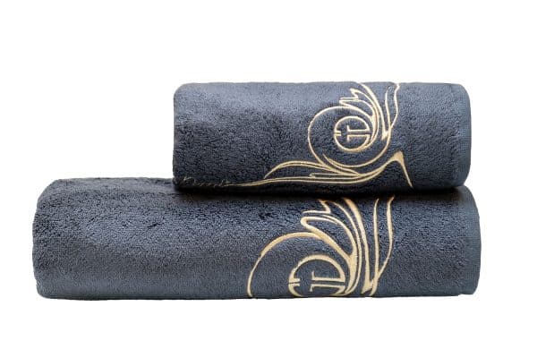 145ERT-00605 Полотенце Лирика модал графит 50*90