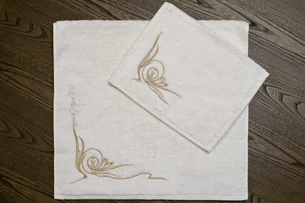 145ERT-00801 Полотенце Лирика модал белое 70*140 — изображение 5