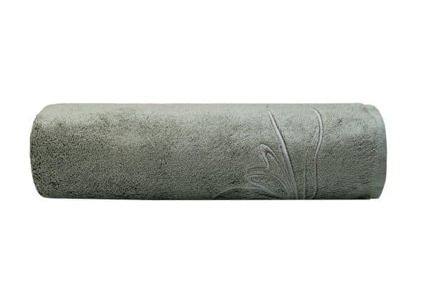 145ERT-00803 Полотенце Лирика модал зеленое 70*140 — изображение 2