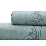 145ERT-00804 Полотенце Лирика модал голубое 70*140