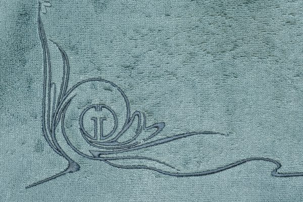 145ERT-00804 Полотенце Лирика модал голубое 70*140 — изображение 3