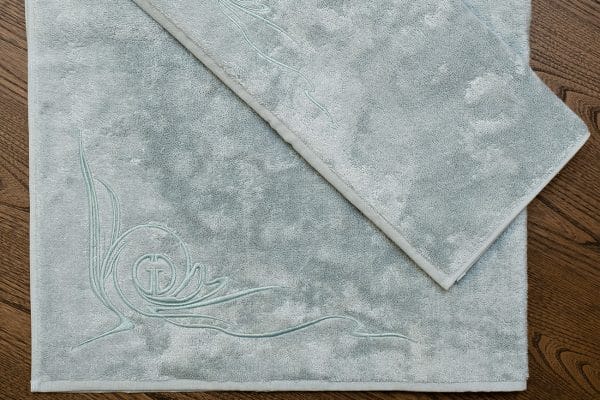 145ERT-00806 Полотенце Лирика модал бирюзовое 70*140 — изображение 5