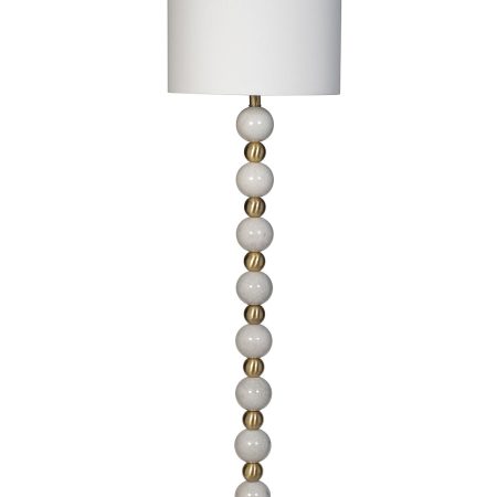 22-89576 Торшер плафон белый h.152 см