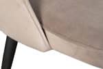 30C-12280 Стул велюр серо-бежевый 51*56*84см, наконечники мат.золото — изображение 3
