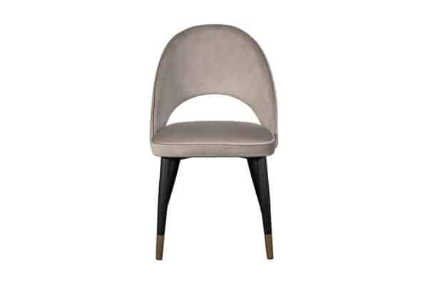 30C-12280 Стул велюр серо-бежевый 51*56*84см