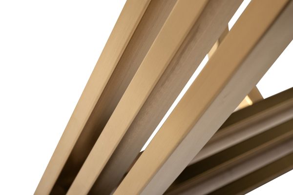 30F-14790 Стол-консоль белый / браш.золото 140*75*91,5см — изображение 5