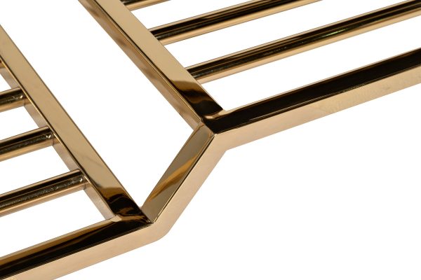 47ED-01000 Банкетка велюр серо-бежевый, золото 120*40*47см — изображение 4