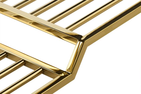 47ED-01000 Банкетка велюр серо-бежевый, золото 120*40*47см — изображение 5