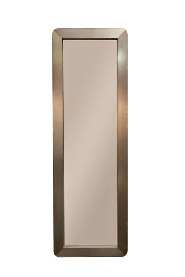 58DB-14830 Зеркало рама нерж.сталь/мат.бронза 210*68*7