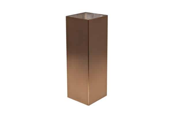 58DB-18002 Ваза нерж.ст/мат.бронза 10*10*30см