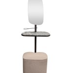 58DB-23177 Зеркало с полкой и пуфом 67*35*154см