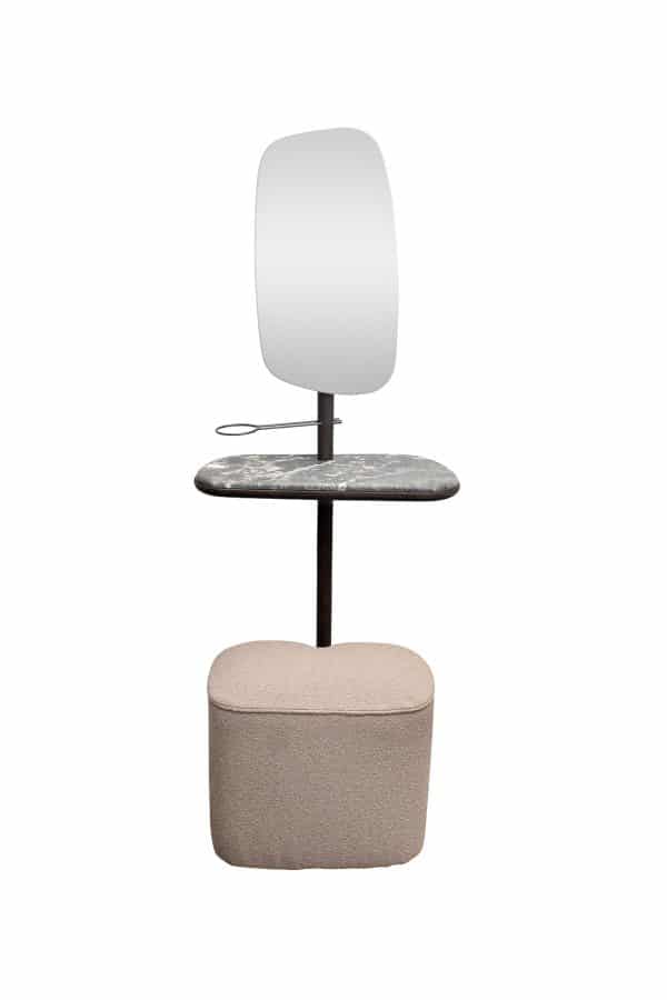 58DB-23177 Зеркало с полкой и пуфом 67*35*154см