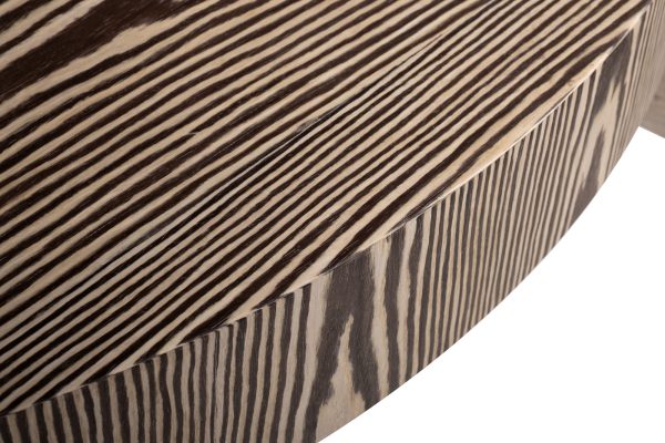 58DB-23188 Стол журнальный Zebrano d140*42см — изображение 3