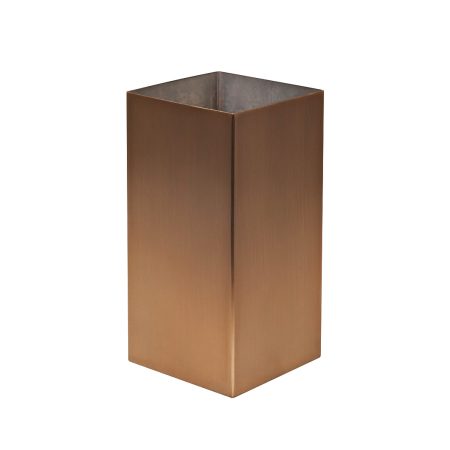 58DB-28002 Ваза нерж.ст/мат.бронза 10*10*20см