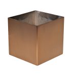 58DB-38002 Ваза нерж.ст/мат.бронза 10*10*10см