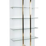 58DB-SH17071CS Стеллаж Marbella White бел/зол. 90*34*195см