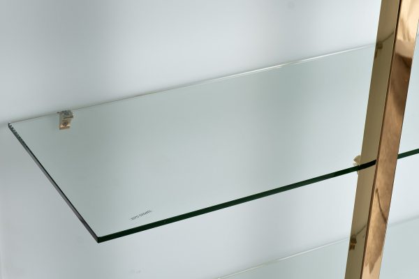 58DB-SH17071CS Стеллаж Marbella White бел/зол. 90*34*195см — изображение 3