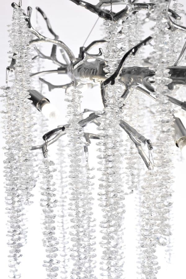 86-70628 Люстра d.80*45см, металл цвет серебро — изображение 3