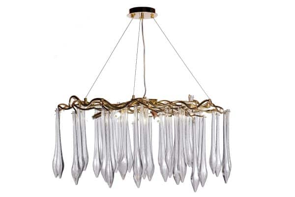 86-80358 Люстра круглая "Капли" d.80*h.50см