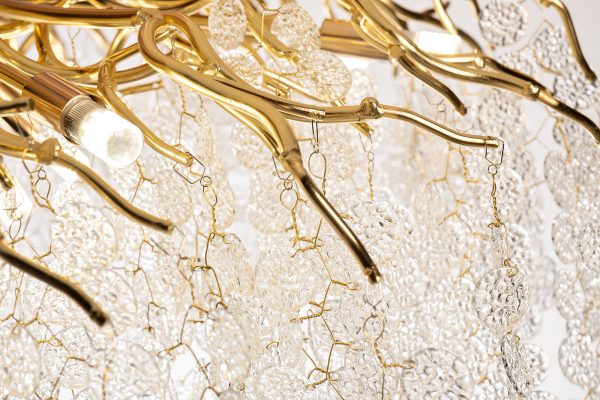 86-90181 Люстра Tenera круглая золото d100*h40см — изображение 2