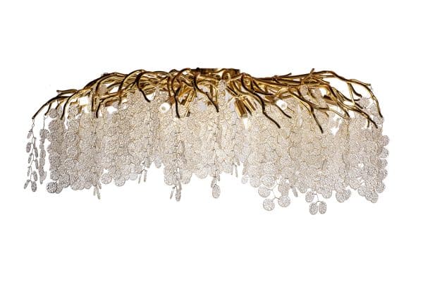 86-90181 Люстра Tenera круглая золото d100*h40см