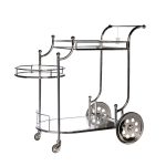 95IM-4651 Тележка сервировочная нерж. сталь/стекло 84*50*85см