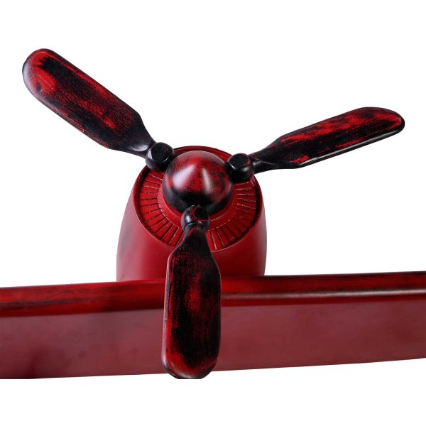 Полка книжная Авиатор с фюзеляжем и тремя винтами — изображение 3