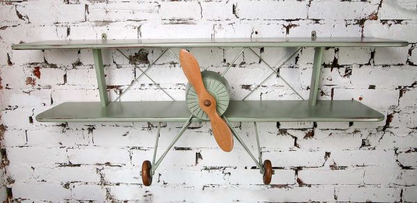 Полка-самолет Авиатор зеленого цвета — изображение 3